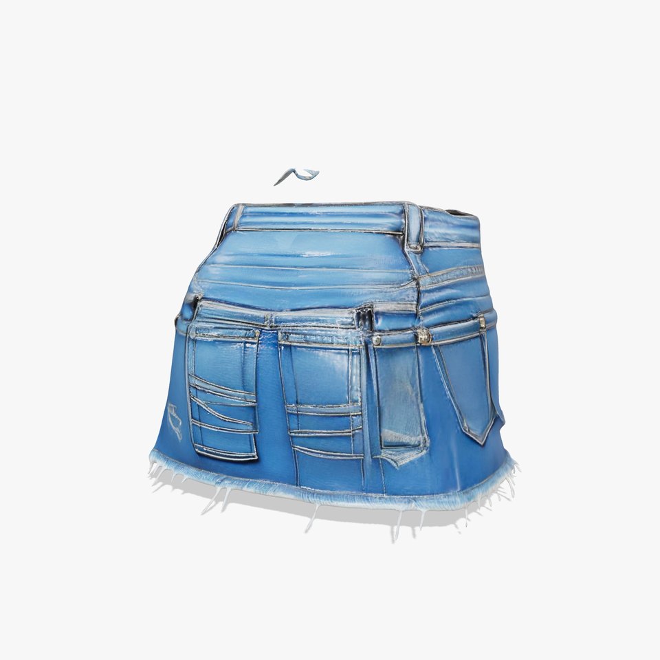 Stylish Denim Skirt Model Pack